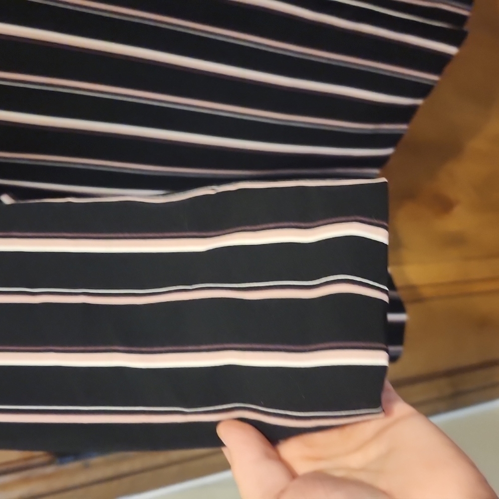 Torrid Black, Pink and White Striped Jacket - Picture 5 of 13